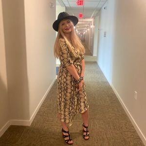 Snake Print Dress